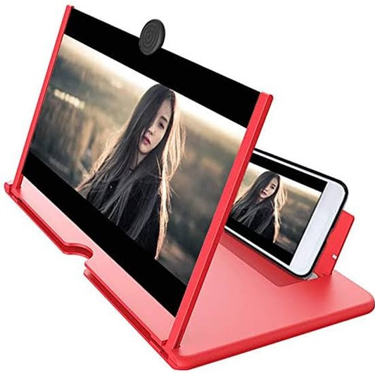 9'' 3D Phone Screen Magnifier – HD Magnifier Projector Screen for Videos, Movies, Games – Foldable Phone Stand with Screen Amplifier – Supports All Smartphones